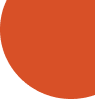 A large orange circle, inspired by Ealaín na Gaeltachta, partially fills the top right corner of a white background, with only a quarter of the circle visible in the image.